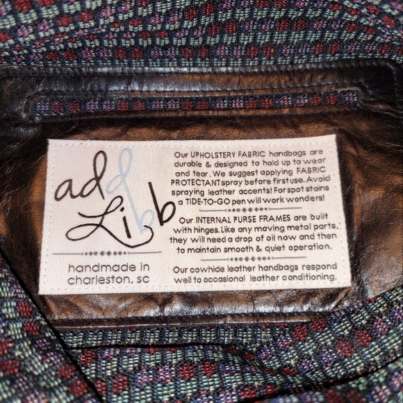 ADD LIBB Charelston SC Crossbody Handcrafted Pocketbook Handbag Purse EUC - Picture 3 of 5